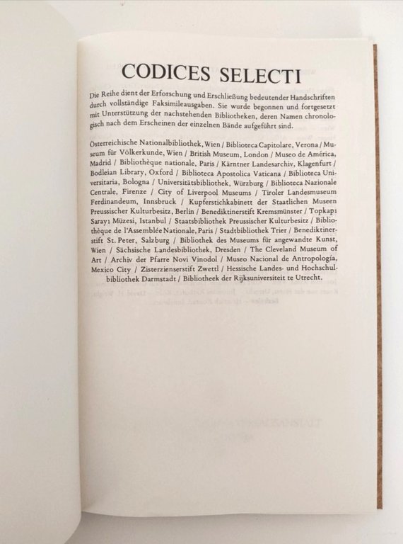 Tacuinum Sanitatis Codex Vindobonensis 2396 Facsimile Verlag 1984.