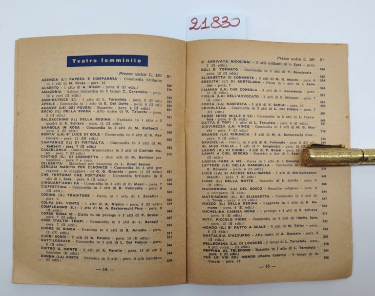 Teatro dell'ancora gennaio 1953