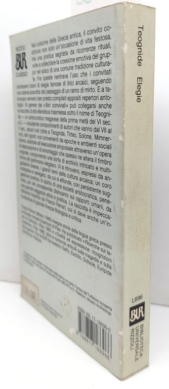 Teognide Elegie BUR Rizzoli 1° edizione 1989 | Immagine Gallery 2
