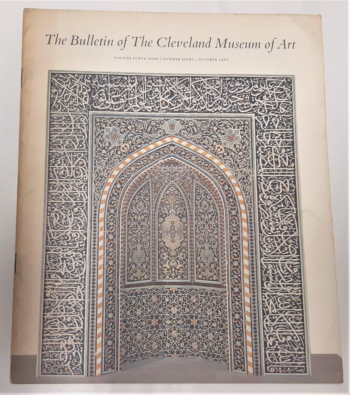 The Bulletin or the Cleveland Museum of art ottobre 1962