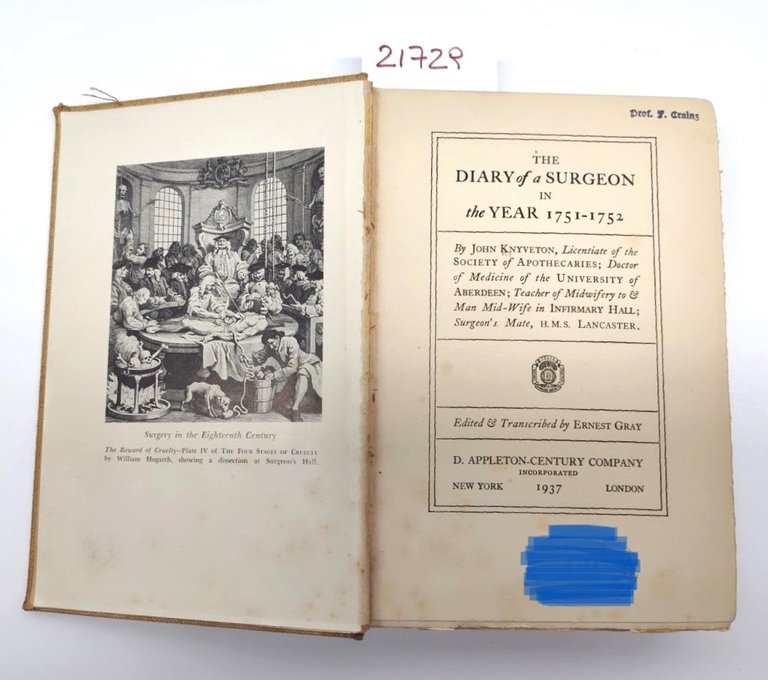 The diary of a surgeon in the year 1751-1752 by …