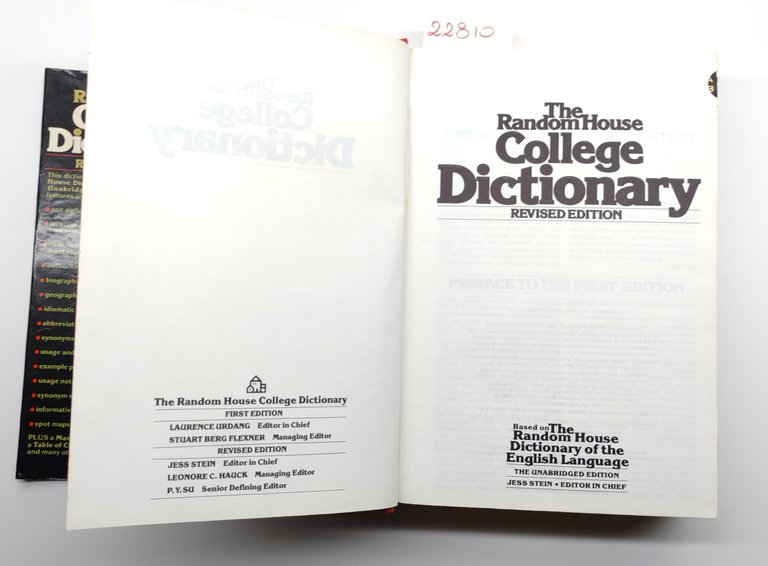 The Random House college dictionary edizione rivisitata 1975