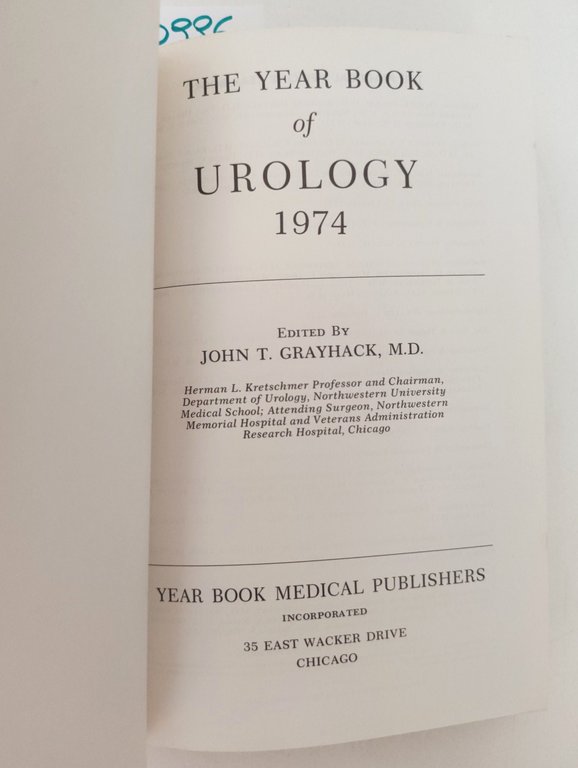 The Year book of urology 1974 Grayhack