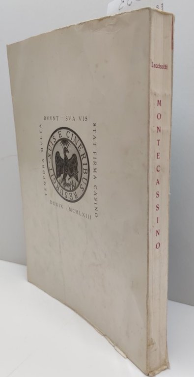 Tommaso Leccisotti Montecassino 1963 4° edizione XX° migliaio