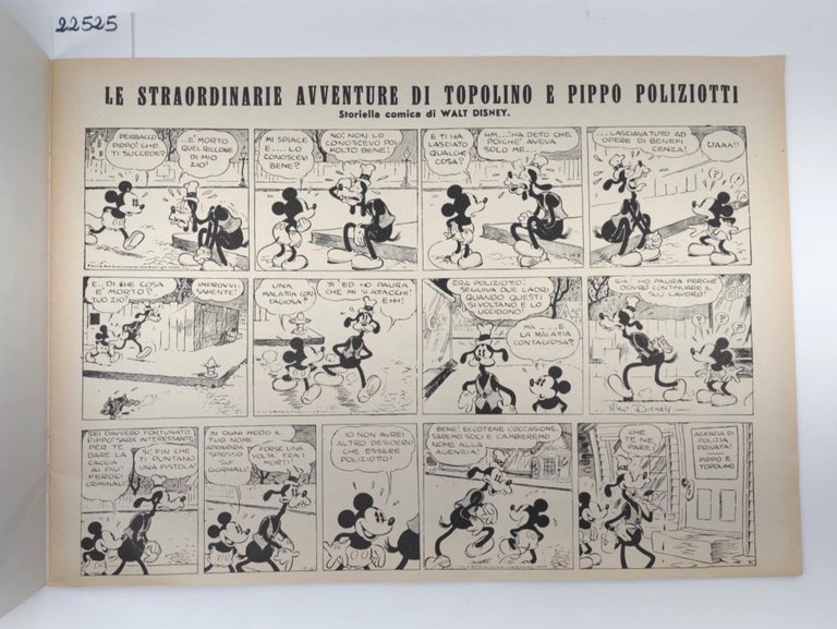 Topolino poliziotto e Pippo suo aiutante Nerbini ristampa anastatica
