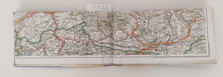 Touring Club italiano Germania Lussemburgo Liechtenstein carta stradale turistica 1994