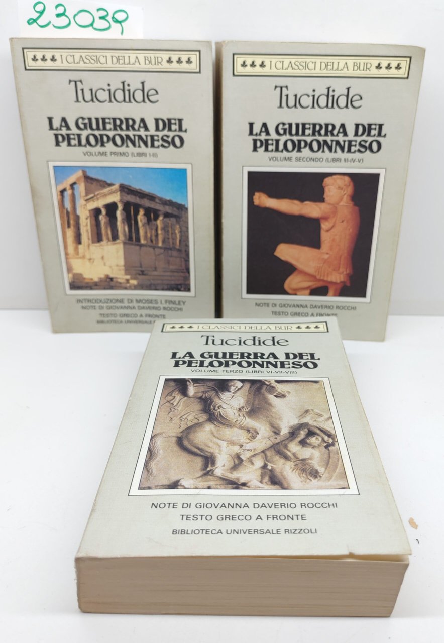 Tucidide La guerra del Peloponneso 3 volumi BUR Rizzoli 1994 … | Immagine principale