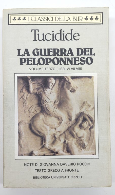Tucidide La guerra del Peloponneso 3 volumi BUR Rizzoli 1994 … | Immagine Gallery 10