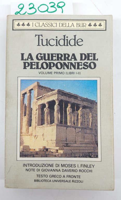 Tucidide La guerra del Peloponneso 3 volumi BUR Rizzoli 1994 … | Immagine Gallery 4