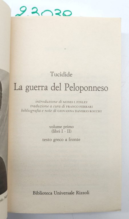 Tucidide La guerra del Peloponneso 3 volumi BUR Rizzoli 1994 … | Immagine Gallery 7