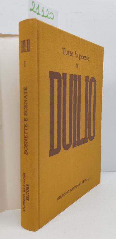 Tutte le poesie di Duilio completo 3 volumi Bagaglioni 1978