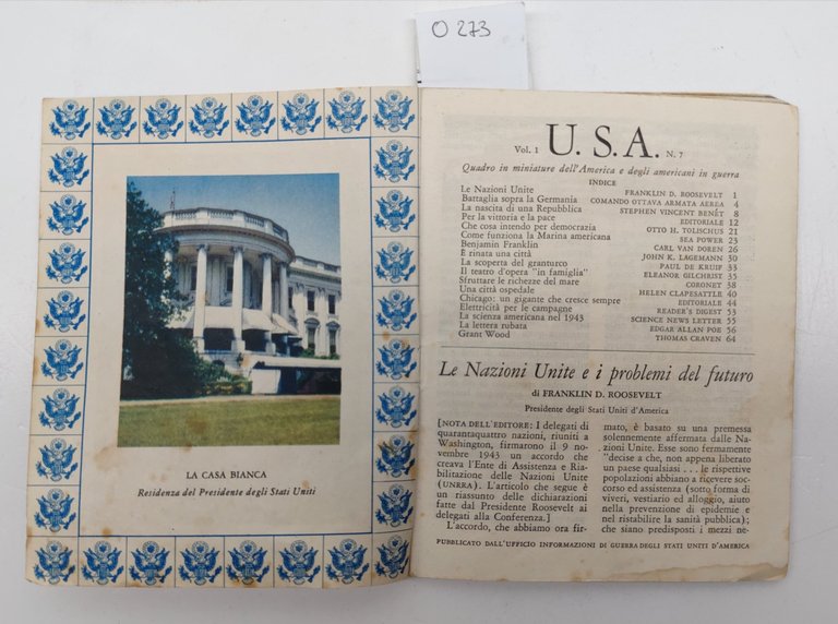 U.S.A. Vol. 1 N. 7 Pubblicato Dall'ufficio Informazioni Di Guerra …