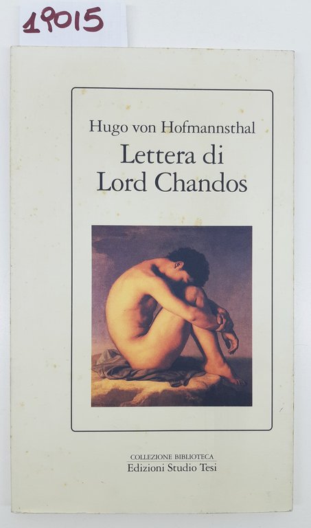 Ugo Von Hoffmannsthal Lettera di Lord Chandos Edizioni Studio Tesi …