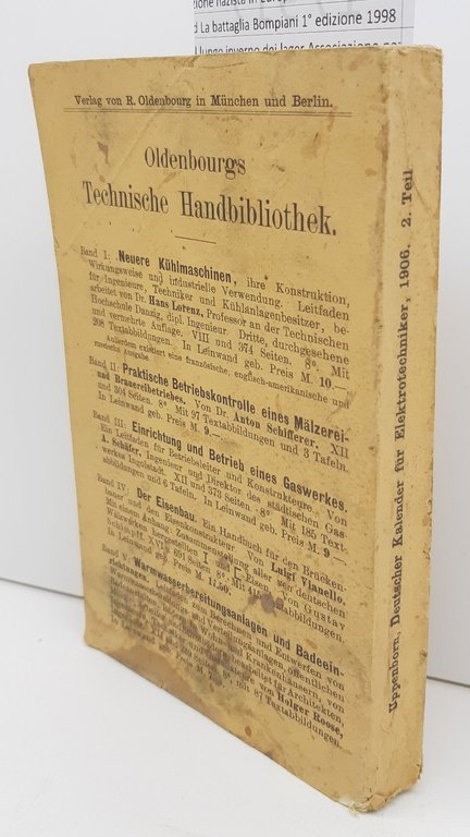 Uppenborn Deutcher kalender Fur Elektrotechniker Munchen 1906 | Immagine Gallery 2