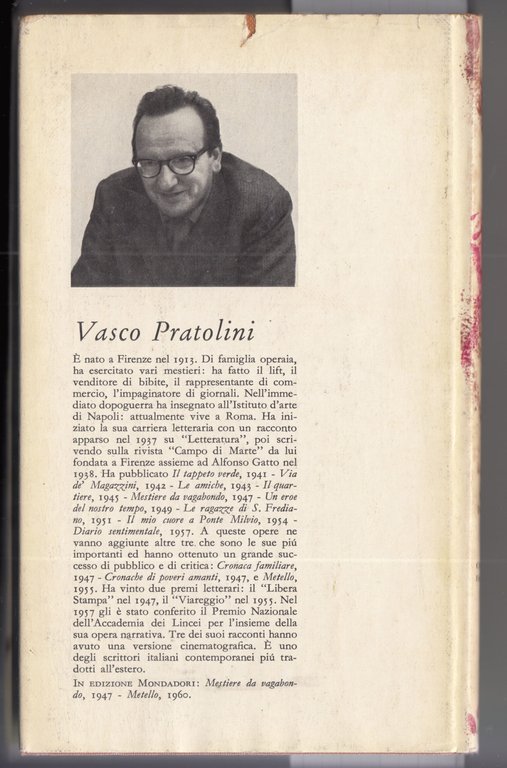 V. Pratolini Cronaca Familiare 1° ed. 1960 Mondadori | Immagine Gallery 2