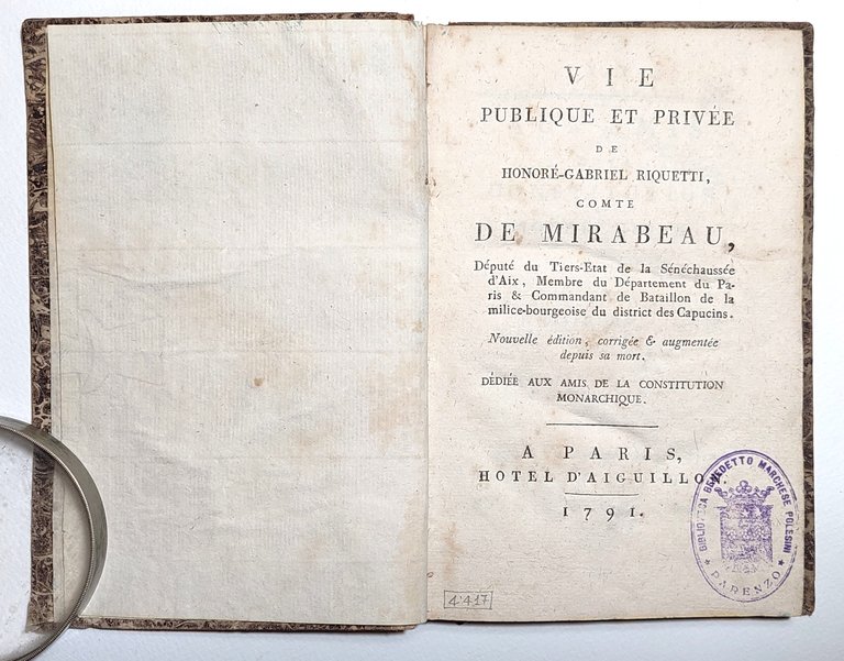 Vie publique et privée de Honoré-Gabriel Riquetti Comte de Mirabeau …