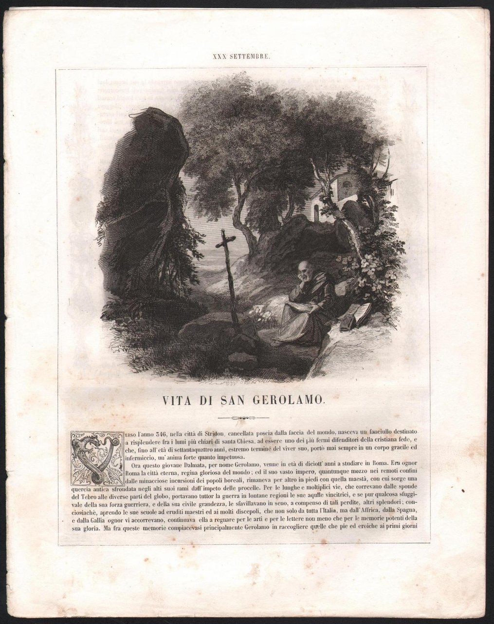 Vita di San Gerolamo-Autore Drioux-1863-Illustrato