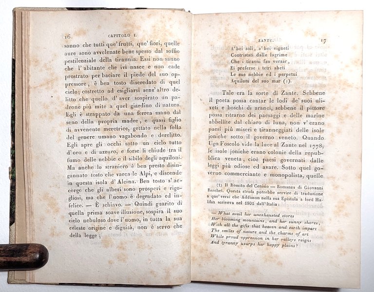 Vita di Ugo Foscolo scritta da Giuseppe Pecchio 3° edizione …