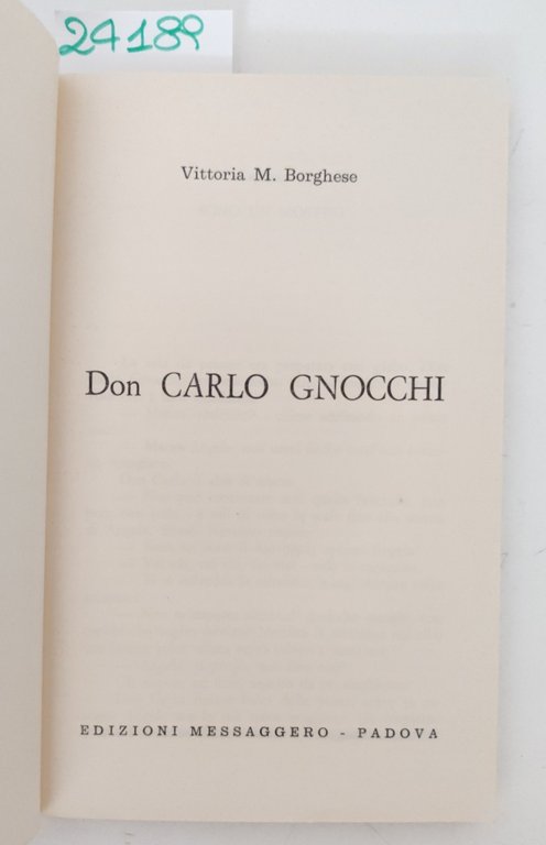Vittoria M. Borghese Don Gnocchi edizioni Messaggero 1971 | Immagine Gallery 3