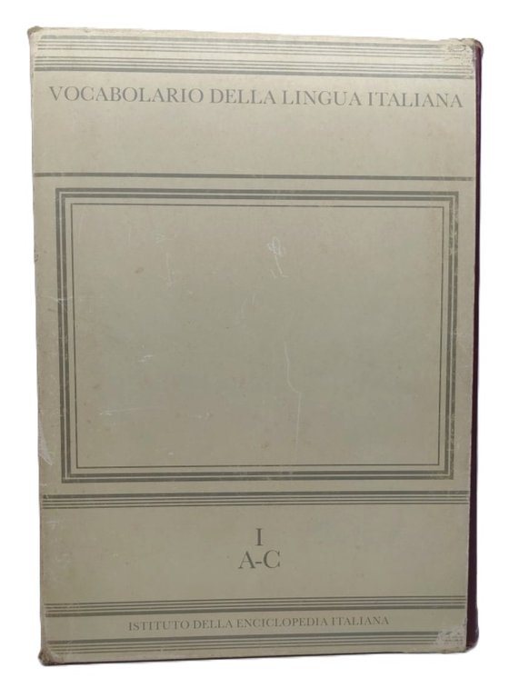 Vocabolario della lingua italiana Treccani 5 volumi 1987