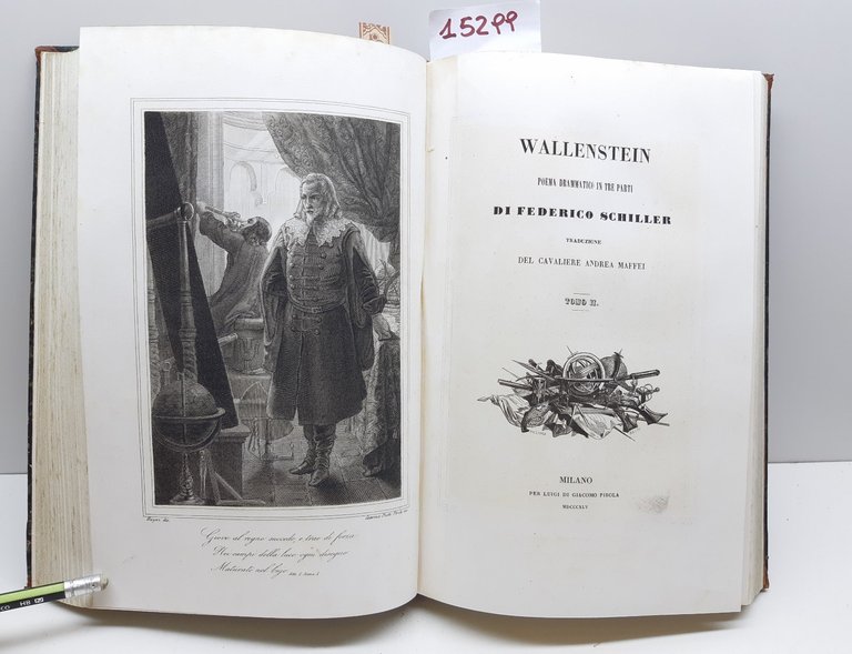 Wallenstein Poema drammatico in tre parti di Federico Schiller traduzione …