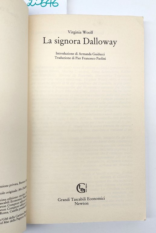 Wolf La signora Dalloway grandi tascabili economici Newton & Compton …
