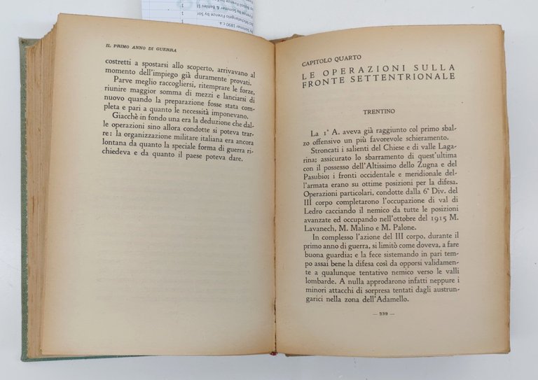 Carlo Geloso Il Primo Anno Di Guerra Corbaccio Edit. 1934