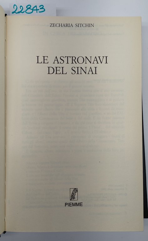Zecharia Sitchin Le astronavi del Sinai Piemme 2° edizione 2000 | Immagine Gallery 3