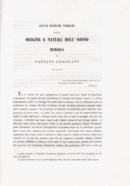 Memorie Scientifiche e Letterarie dell'Ateneo di Treviso - Volume V.