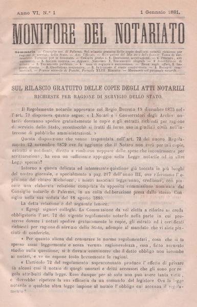 Monitore del Notariato - Anno VI