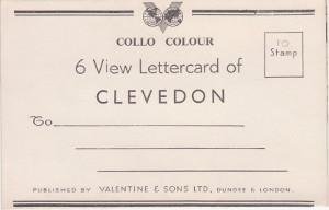 Collo Colour - 6 View Lettercard of Clevedon