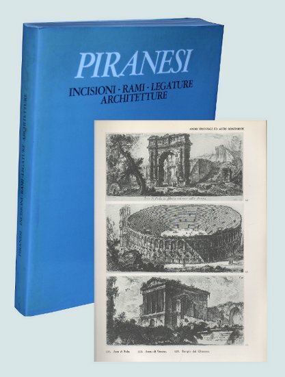 PIRANESI INCISIONI RAMI LEGATURE ARCHITETTURE