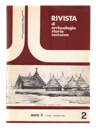 RIVISTA DI ARCHEOLOGIA STORIA COSTUME