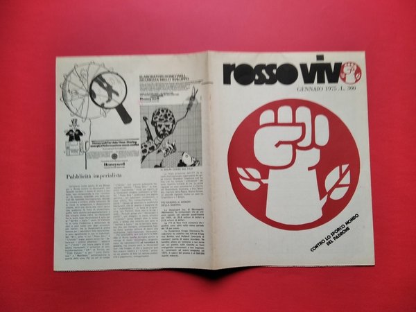 ROSSO VIVO GENNAIO 1975 - PRIMA SERIE