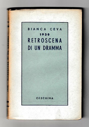 1930 RETROSCENA DI UN DRAMMA