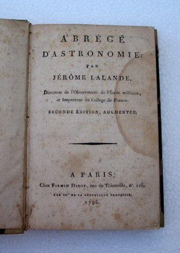 ABREGÉ D'ASTRONOMIE