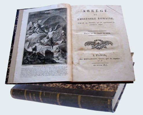 ABREGE DE L'HISTOIRE ROMAINE. ORNÉ DE 49 GRAVURES, QUI ON …