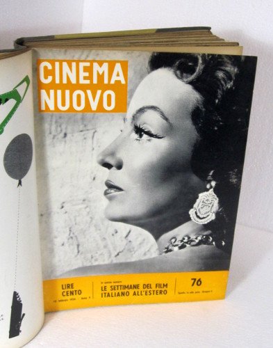 CINEMA NUOVO ANNO V° 1956. DIRETTORE GUIDO ARISTARCO