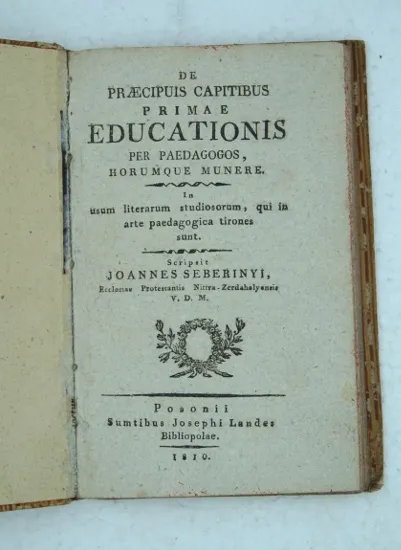 DE PRAECIPUIS CAPITIBUS PRIMAE EDUCATIONIS PER PAEDAGOGOS HORUMQUE MUNERE | Immagine Gallery 2