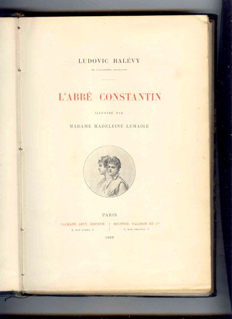 L'ABBE' CONSTANTIN. ILLUSTRÉ PAR MADAME MADELEINE LEMAIRE