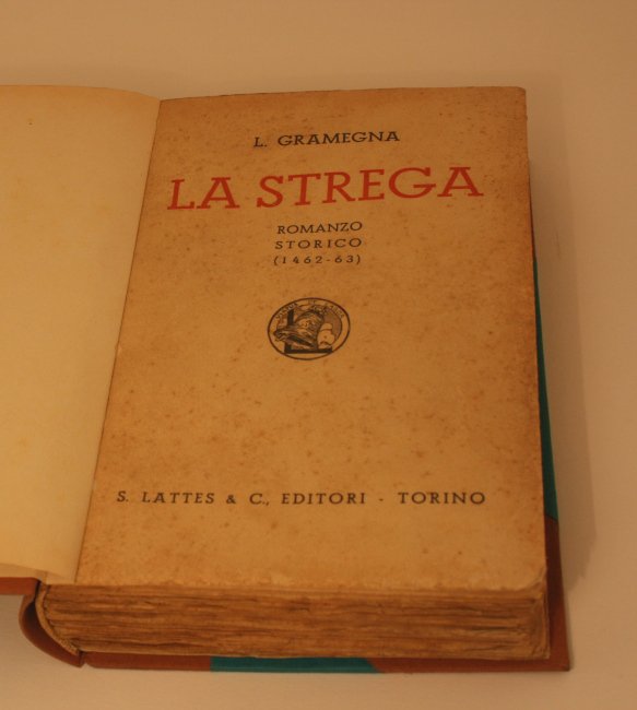 LA STREGA. ROMANZO STORICO (1462-63)