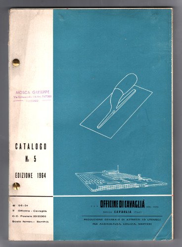 OFFICINE DI CAVAGLIA'. CATALOGO N°5 1964