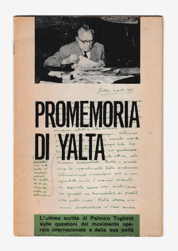 PROMEMORIA DI YALTA