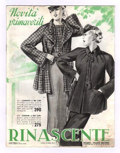 RINASCENTE. NOVITA' PRIMAVERILI 1936