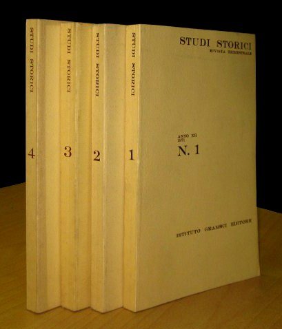 STUDI STORICI RIVISTA TRIMESTRALE ANNO XII 1971