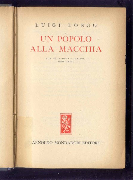 UN POPOLO ALLA MACCHIA