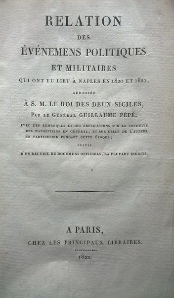 Relation des ÈvÈnemens politiques et militaires qui ont eu lieu …