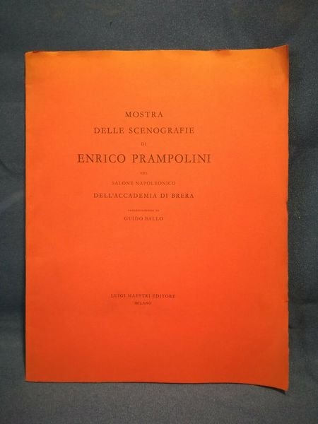 Mostra delle scenografie di Enrico Prampolini nel Salone napoleonico dell'Accademia …