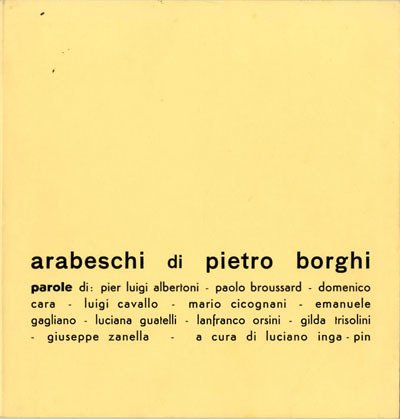 Arabeschi di Pietro Borghi.