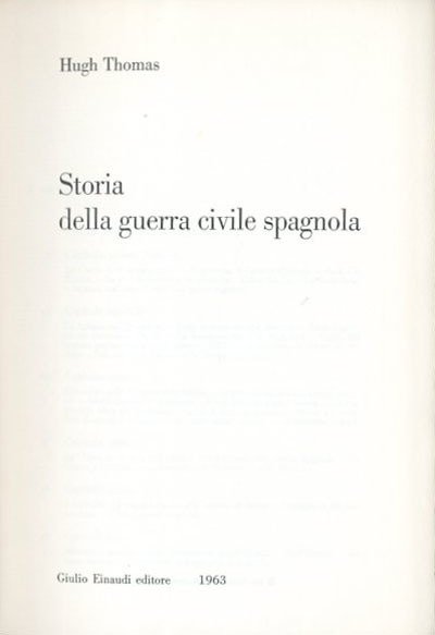 Storia della guerra civile spagnola.